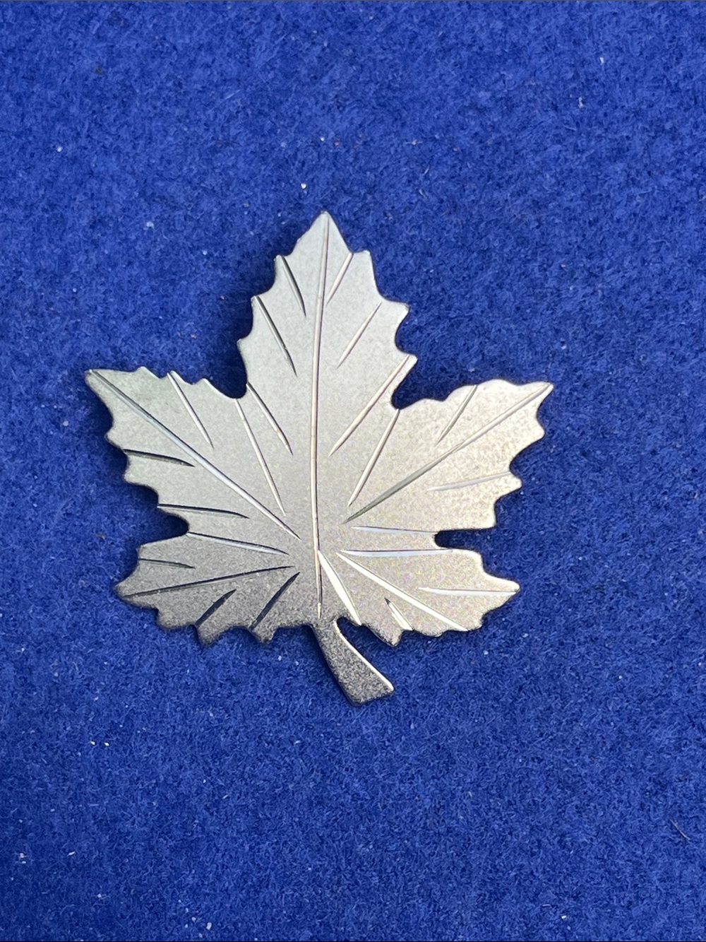 1962 Sterling Silver Maple Leaf Metal Pin Bond Boyd